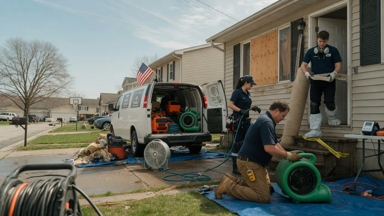 Water Damage Restoration in Mellott, IN near me
